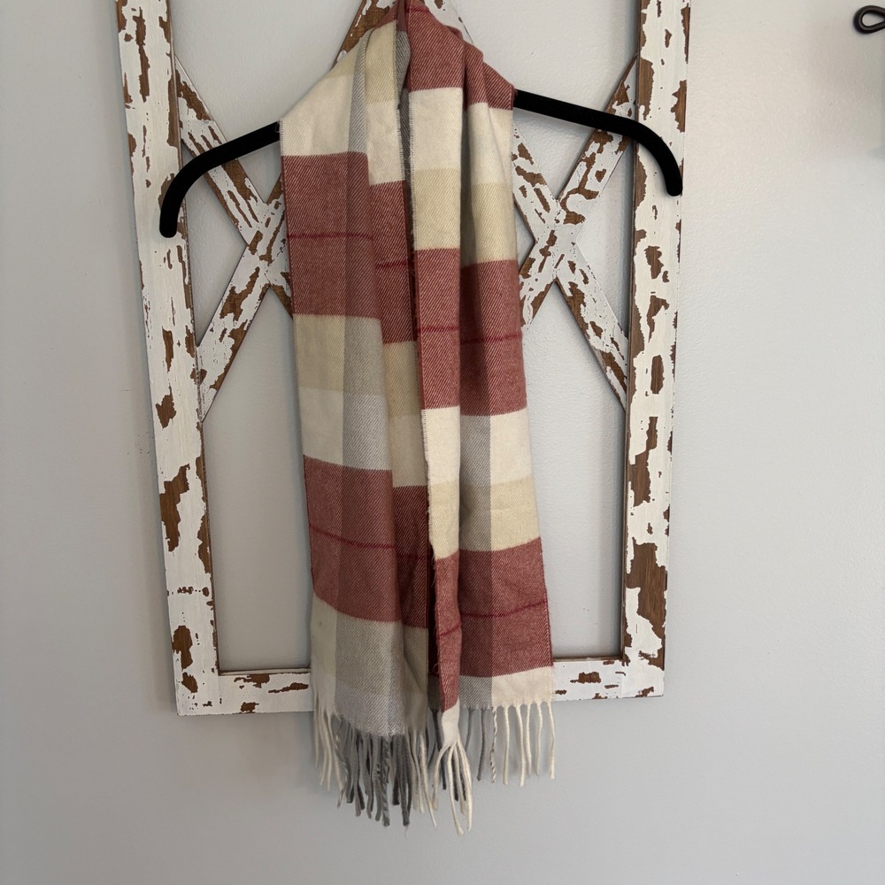 Vtg Christian Dior Plaid Scarf‎
